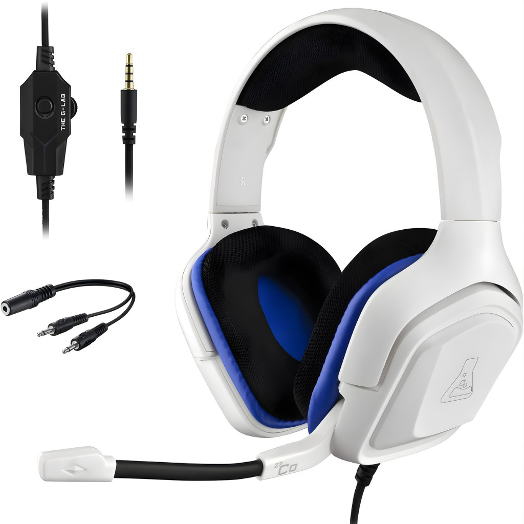 CASQUE G-LAB WIRED JACK 3.5MM WHITE