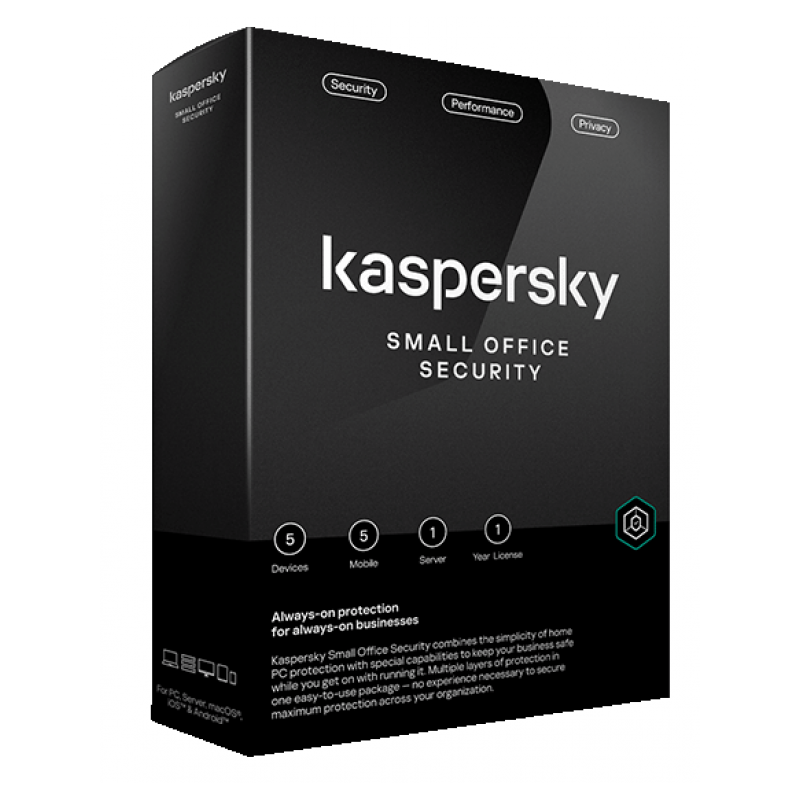 KASPERSKY SMALL OFFICE SECURITY 0.8 KSOS 5P + 1SERV