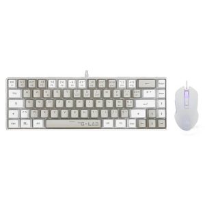 G-LAB COMBO 2EN1 CLAVIER SOURIS GRIS/BLANC